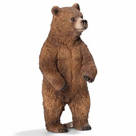 Фигурка - Медведь Гризли самка, размер 11 х 5 х 5 см. 